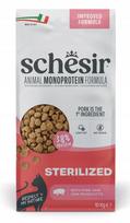 Sausas pašaras sterilizuotoms katėms Schesir Monoprotein su kumpiu, 10 kg