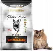 Sausas pašaras katėms EUPHORIA be glitimo, namų katėms, su kalakutiena ir žąsiena, 1,5 kg
