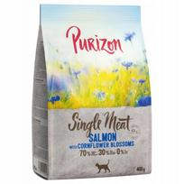 Sausas kačių maistas Purizon Single Meat lašiša su pentasaknio žiedais, 400 g