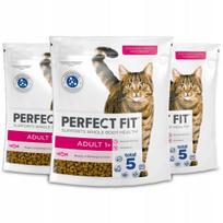 Suaugusių kačių pašaras PERfect Fit su lašiša, 3 x 750 g