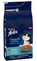 Sausas kačių ėdalas FELIX su lašiša ir jūros žuvimi, 2 kg