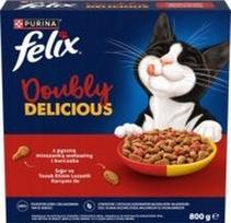 Sausas kačių ėdalas PURINA FELIX Doubly Delicious suaugusioms katėms