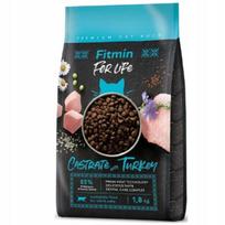 Sausas pašaras sterilizuotoms katėms Fitmin For Life Turkey, 1,8 kg