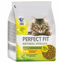 Sausas kačių maistas PERFECT FIT Natural Vitality su vištiena ir kalakutiena, 2,4 kg