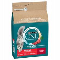 Sausas pašaras sterilizuotoms katėms PURINA ONE su jautiena, 2,8 kg