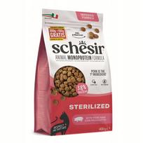 Sterilizuotų kačių pašaras SCHESIR Monoprotein su kumpiu, 400 g