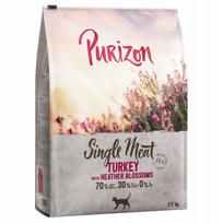 Sausas pašaras šunims Purizon Single Meat su kalakutiena ir viržių žiedais, 2,5 kg