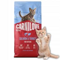 Sausas kačiukų pašaras Carnilove su lašiša ir kalakutiena, 6 kg