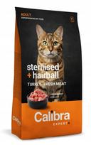 Katės pašaras CALIBRA EXPERT CAT ADULT Sterilised Hairball su kalakutiena, 1,5 kg