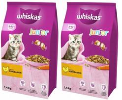 Sausas kačių maistas Whiskas Junior su vištiena, 2,8 kg