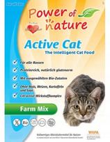 Sausas pašaras katėms Power of Nature Active Cat Farm Mix, 6 kg
