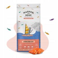 Katėms skirtas sausas maistas HARPER and BONE, sterilizuotoms, su 52% mėsos ir žuvies (lašiša), 5 kg