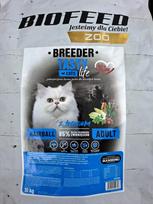Sausas pašaras katėms Biofeed Breeder TASTY HAIRBALL su lašiša, suaugusioms, 10 kg