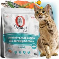 Sausas kačių pašaras Optimus Cat Karma su lašišų aliejumi ir taurinu, 1 kg