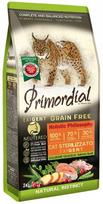 Katėms skirtas pašaras Primordial be grūdų, sterilizuotoms, su lašiša ir putpelių mėsa, 2 kg