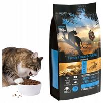 Sausas kačių pašaras Ambrosia Cat Fresh, 5 kg, su upėtakiu ir triušiena