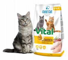 Sausas kačių maistas Gold Cat Vital Premium, 16 kg, su vištiena, kalakutiena ir antiena