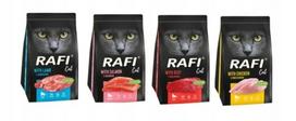 Sausas kačių maistas Dolina Noteci Rafi Cat, 4 skonių rinkinys, 4 x 1,5 kg