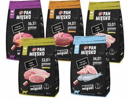 Sausas kačių maistas PAN MIĘSKO, įvairių skonių rinkinys, 5 x 400 g