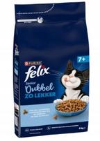 Sausas kačių maistas FELIX Senior Sensations, vištiena ir kalakutiena, 4 kg