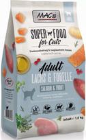 Sausas kačių pašaras MAC's CAT Superfood su lašiša ir upėtakiu, 1,5 kg