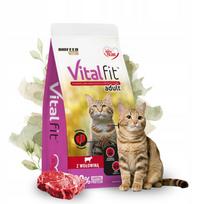 Sausas pašaras su jautiena suaugusioms katėms BIOFEED VitalFit, 1,2 kg