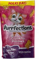 Katinų skanėstai Purrfections su lašiša ir taurinu, 200 g