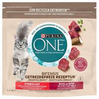 Sausas kačių maistas PURINA ONE BIFENSIS STERILCAT, jautiena, 1,1 kg