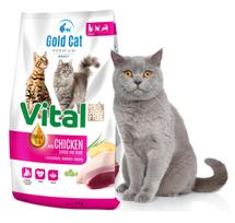 Sausas pašaras katėms Gold Cat Vital Premium, 4 kg, su vištiena, be grūdų