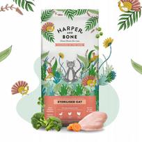 Kačių maistas HARPER and BONE sterilizuotoms katėms, iki 62% mėsos ir kepenėlių, 5 kg