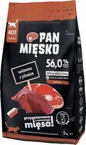 Sausas kačių maistas Pan Mięsko su jautiena ir elniena, suaugusioms, 5 kg
