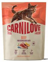 Sausas kačių maistas Carnilove True Fresh jautiena sterilizuotoms katėms, 400 g