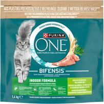 Sausas kačių maistas PURINA ONE INDOOR su kalakutiena, 1,4 kg