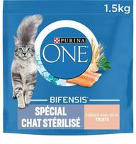 Sausas kačių maistas PURINA ONE Sterilised su upėtakiu, 1,5 kg
