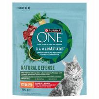 Sausas kačių maistas PURINA ONE DualNature su jautiena ir spirulina, 750 g