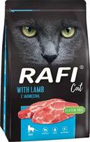 Sausas kačių pašaras RAFI CAT su ėriena, suaugusioms katėms, 1,5 kg
