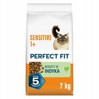 Sausas kačių maistas PERFECT FIT Sensitive, kalakutienos, 7 kg