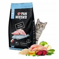 Pašaras katėms PAN MIĘSKO su vištiena ir upėtakiu, 1,6 kg, sausas