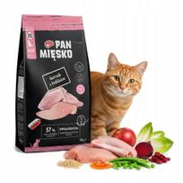 Katėms skirtas pašaras Pan Mięsko, vištiena ir triušiena, 1,6 kg