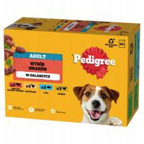 Šunų maistas PEDIGREE ADULT, įvairių skonių, 12 x 100 g