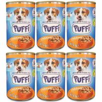 Šunų konservai PUFFI su kalakutiena, 6 x 415 g