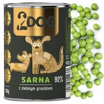 Šunų konservai su elniena ir žirneliais, 400 g, MONOPROTEIN HYPOALLERGENIC