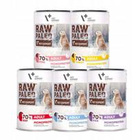 Šunų konservai Raw Paleo Monoprotein, įvairių skonių, 6 x 400 g