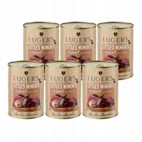 Šunų maistas mažų veislių šunims Lugers Littles Moments su putpele ir spanguolėmis, 6 x 400 g