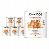 Šunų konservai Sarna Four Seasons John Dog, 6 x 800 g, vienos rūšies baltymas