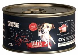 Šunų konservai COUNTRY NATURE su raudona mėsa, 410 g