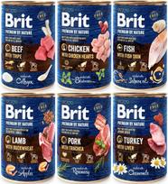 Šunų konservai BRIT Premium by Nature, FLAVOUR MIX, 12 x 400 g