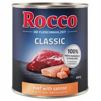 Šunų konservai Rocco Classic su jautiena ir lašiša, 800 g