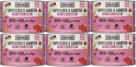 Šunų konservai MAC's Dog Adult su galvijiena ir morkomis, 6 x 200 g