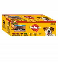 Šunų maistas PEDIGREE, suaugusiems, jautienos skonio padaže, 40 x 100 g